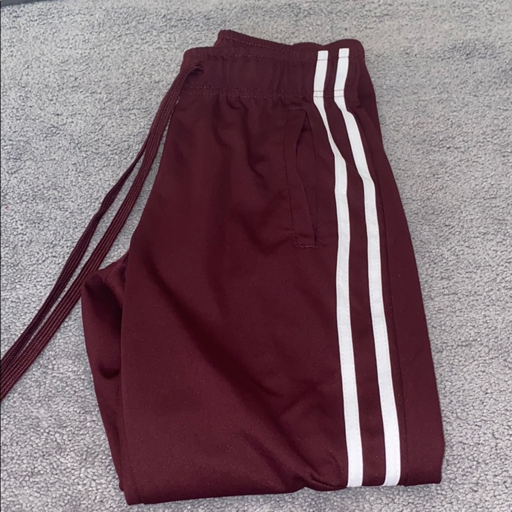 maroon joggers